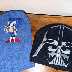 Sonic and Darth Vader Beanie Set